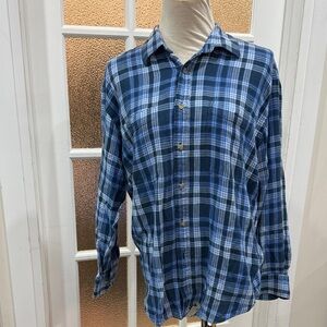 Blue Plaid Women’s Top